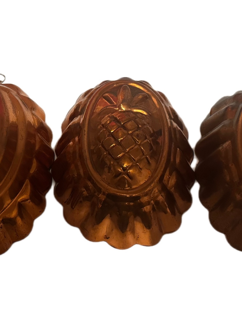 Amber Pineapple Wall Accent - Decorative Metal Relief
